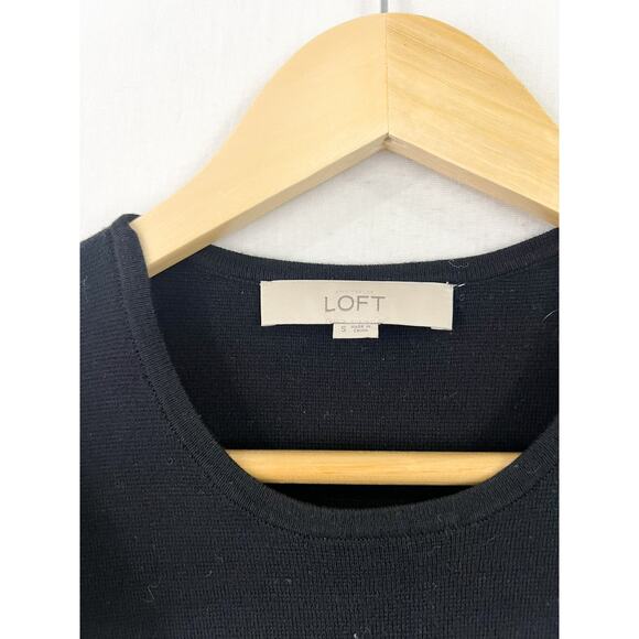 LOFT Flutter Sleeve Sweater Tank Blouse Small Classic Minimalist Contemporary - Picture 5 of 6